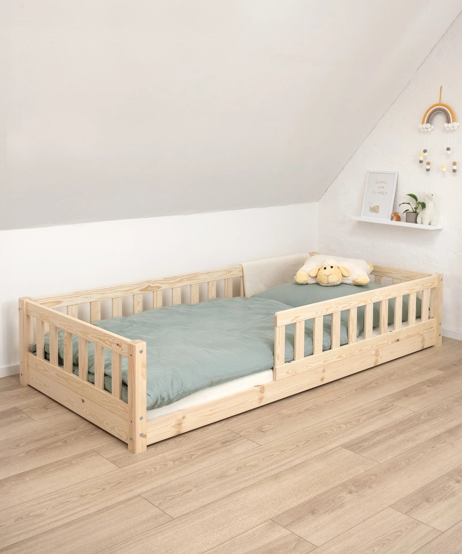 Ahşap Montessori Çocuk Yer Yatağı